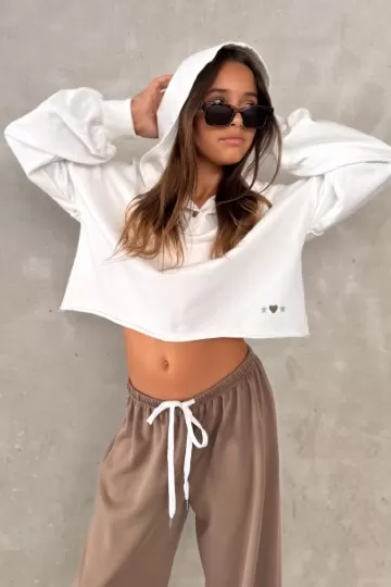 קפוצון פרנץ טרי יולי בצבע לבן